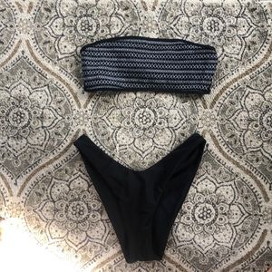 Aerie Cheeky Strapless Bikini